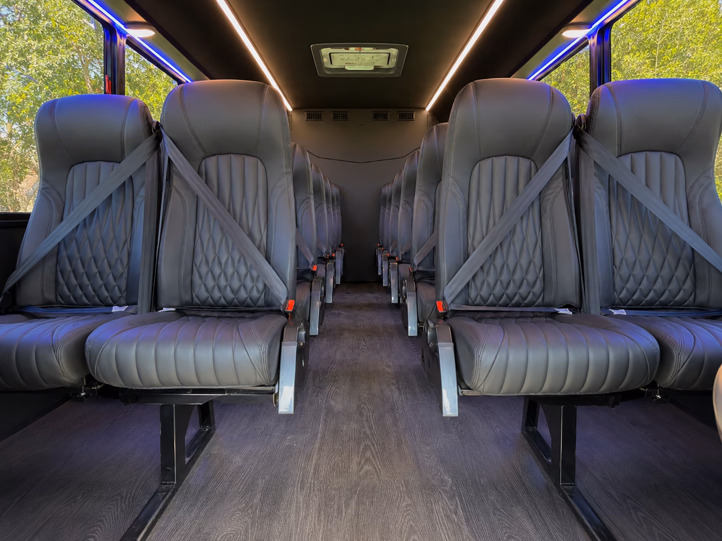 yakima 18 passenger minibus inside