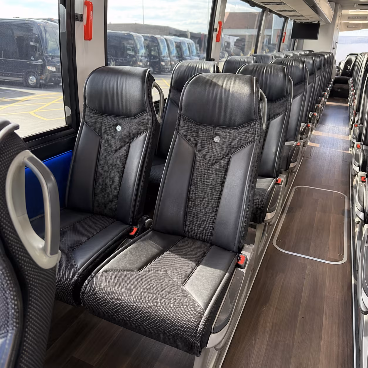 yakima 40 passenger charter bus interior