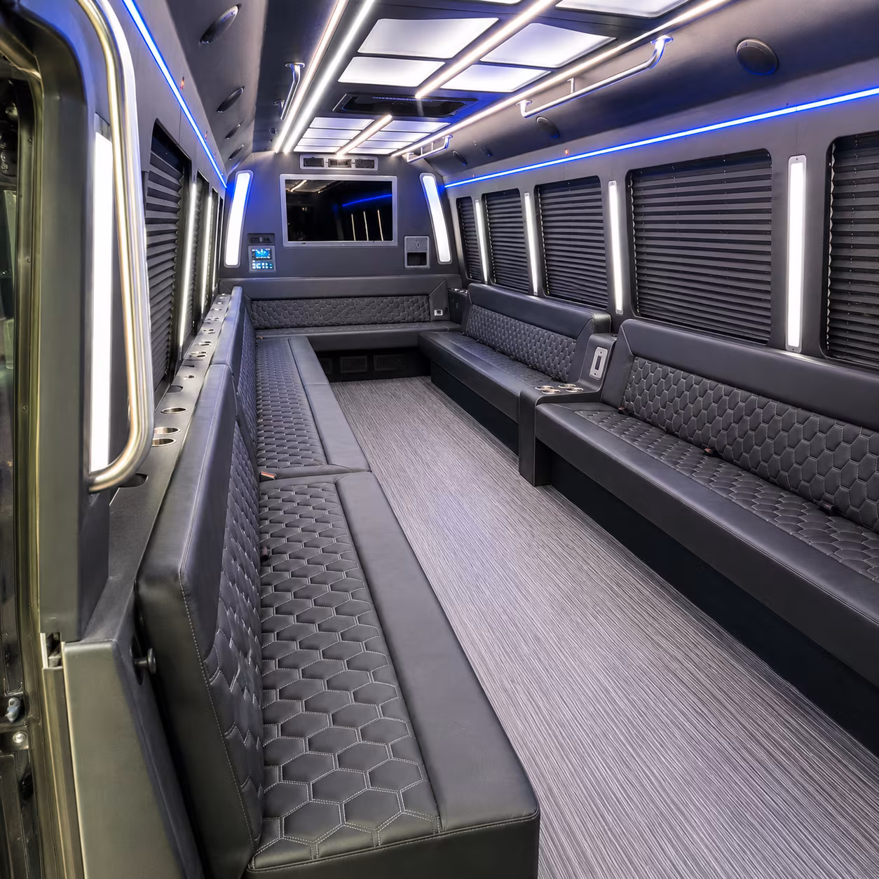 yakima 40 passenger party bus interior