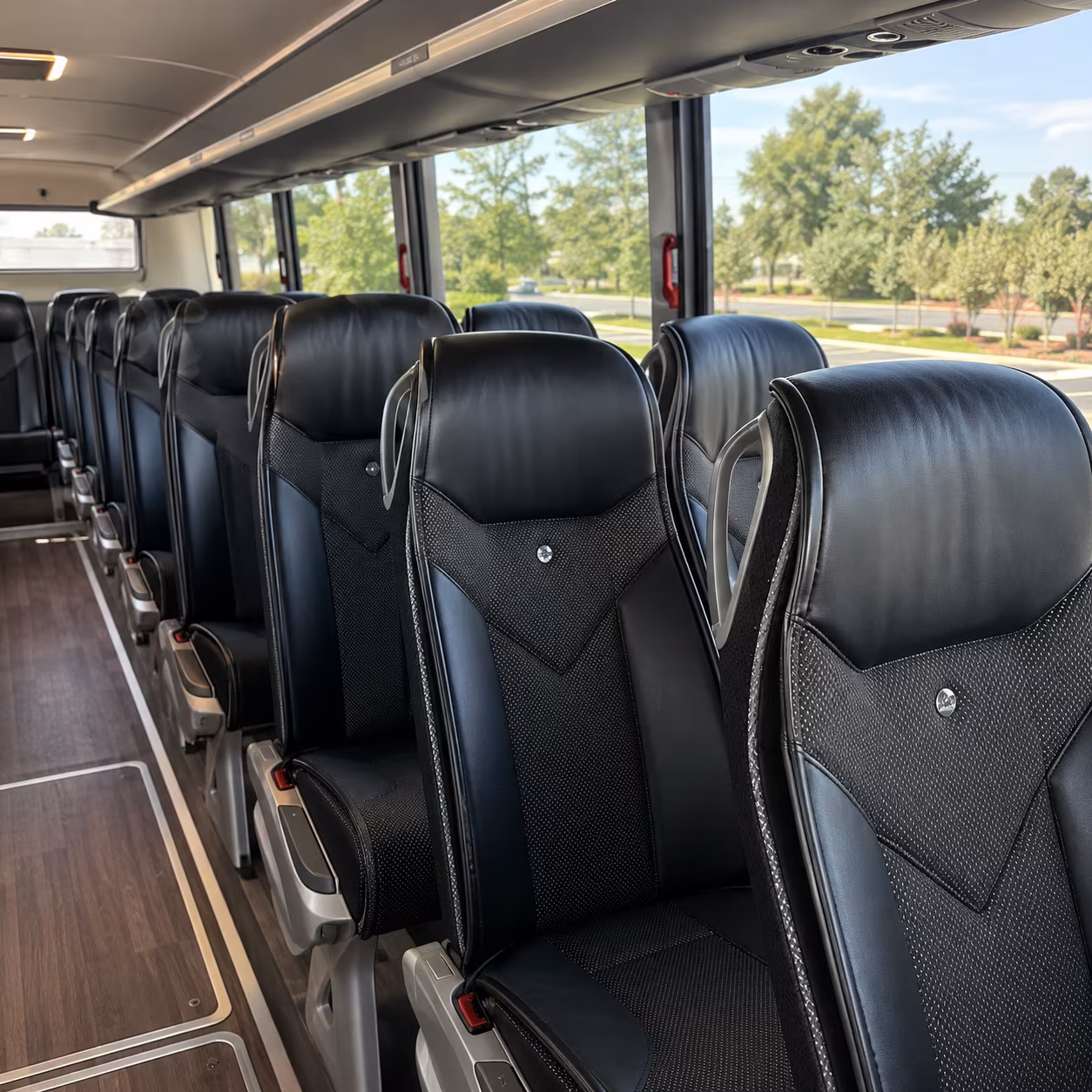 yakima 45 passenger charter bus interior