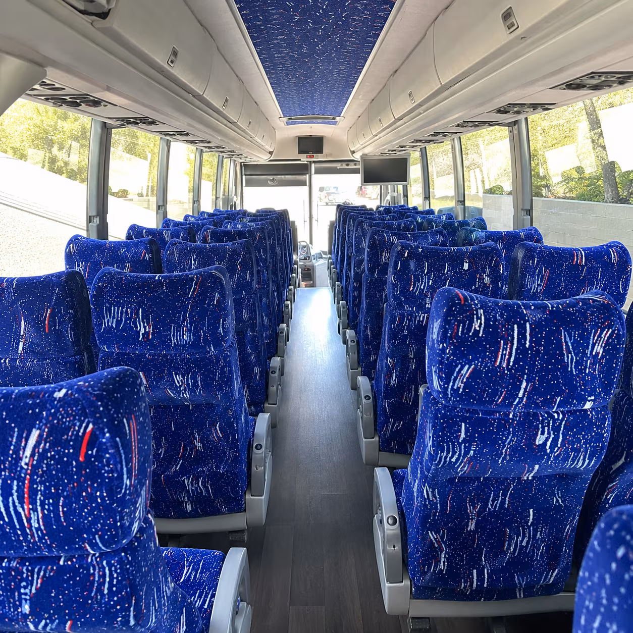 yakima 50 passenger charter bus interior