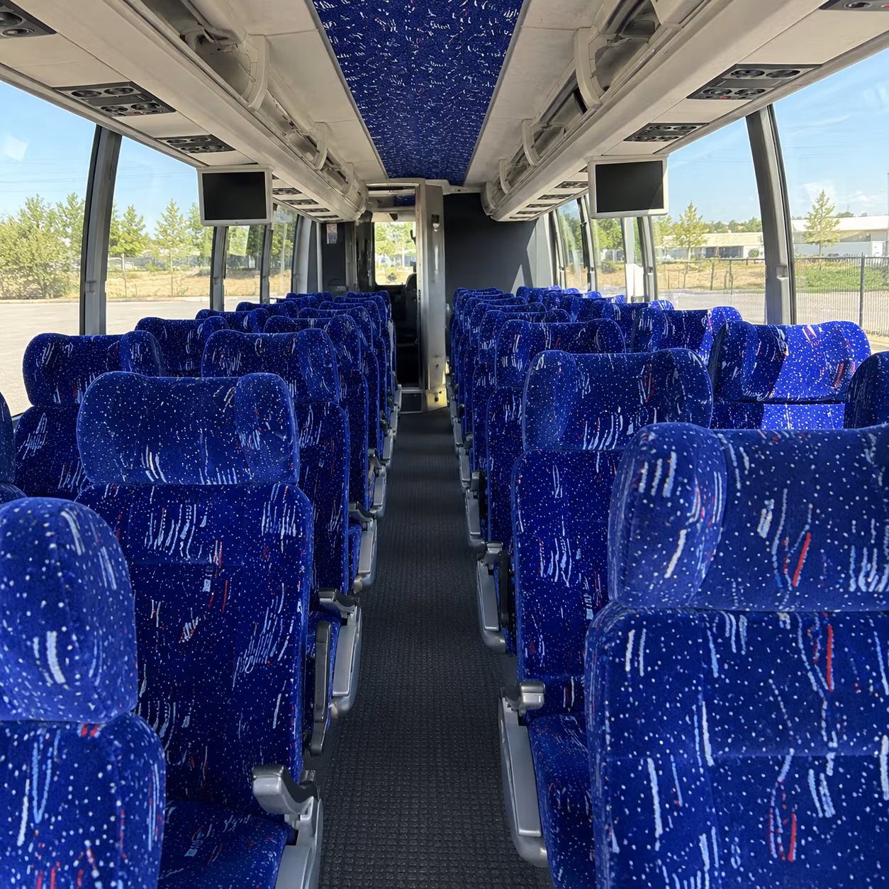 yakima 54 passenger charter bus interior
