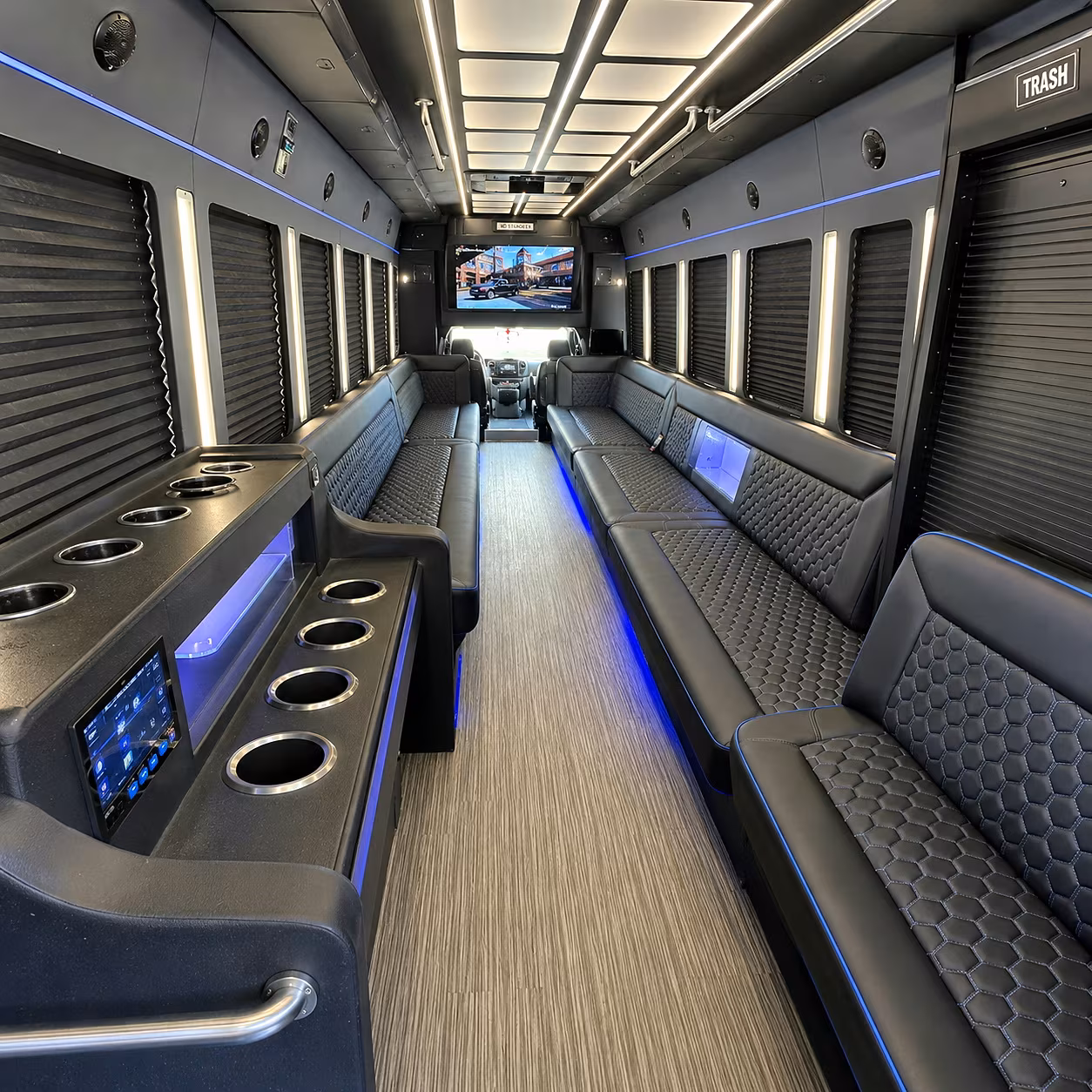 yakima party bus interior